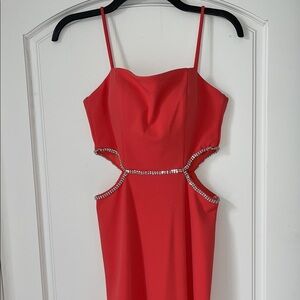 Xscape Coral Dress with Embellishments